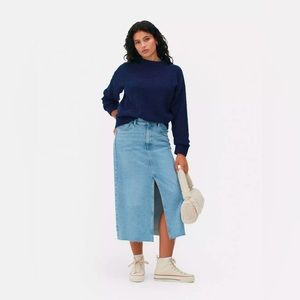 Bouclé Crew Neck Sweater